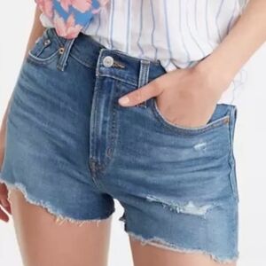 Levis High Rise Cutoff Distressed Jean Shorts Size 31
